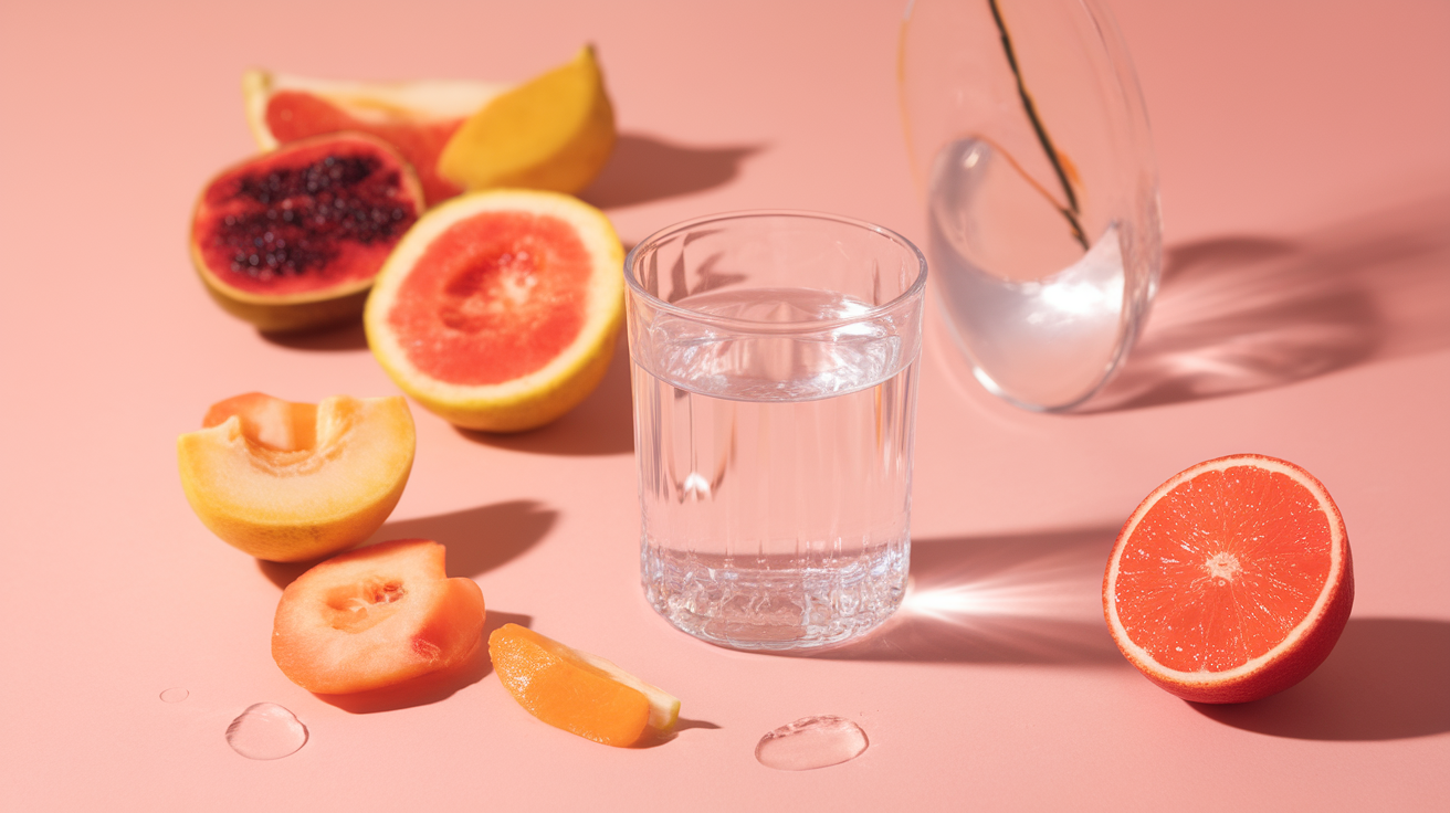 Femme rayonnante avec une peau éclatante et naturelle